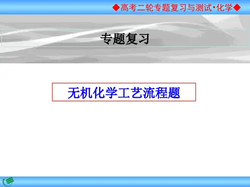化学工艺流程题专题复习