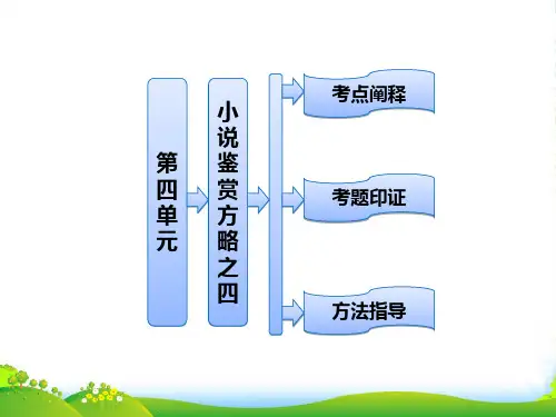 【三维设计】高中语文 第四单元 小说鉴赏方略之四课件 新人教选修《外国小说欣赏》