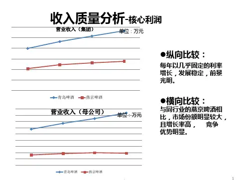 青岛啤酒利润表分析PPT课件