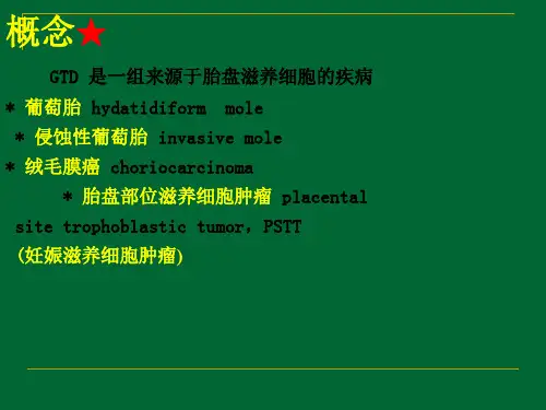 侵蚀性葡萄胎绒毛膜癌共30页PPT资料