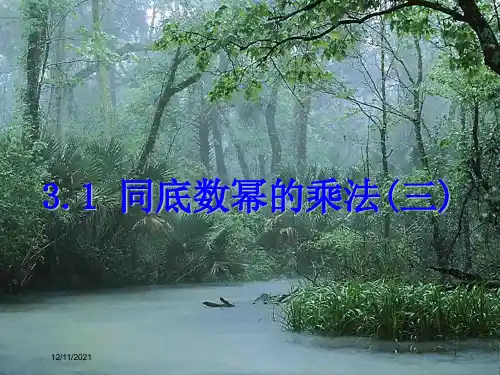 七年级数学下册 第三章 整式的乘除 3.1 同底数幂的乘法(三)课件浙教级下册数学课件