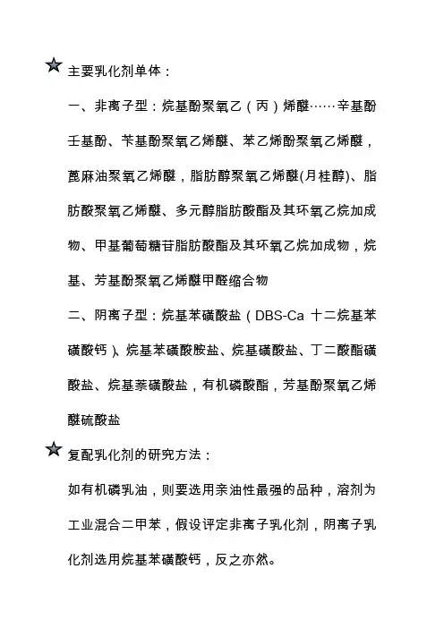 农药助剂