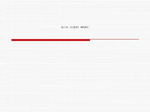 第六章 《红楼梦》 PPT课件