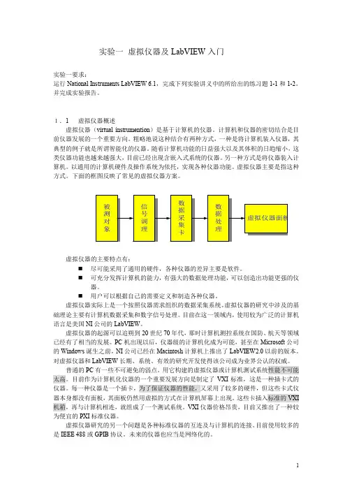 LabView教程2——实验教程[中文版]