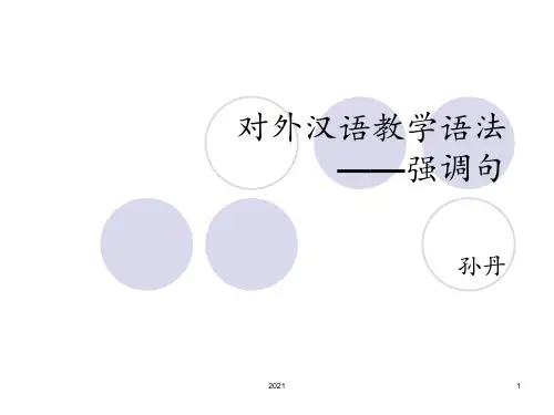 对外汉语教学语法——强调句PPT课件