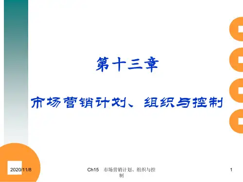 Ch13市场营销计划、组织与控制.pptx