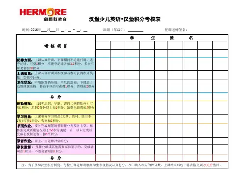 考勤表模板1