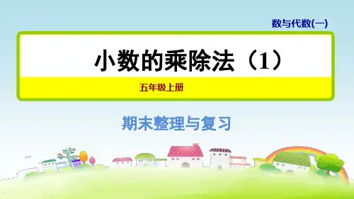 部编人教版五年级数学上册 整理与复习：数与代数(一)·小数的乘除法(1)