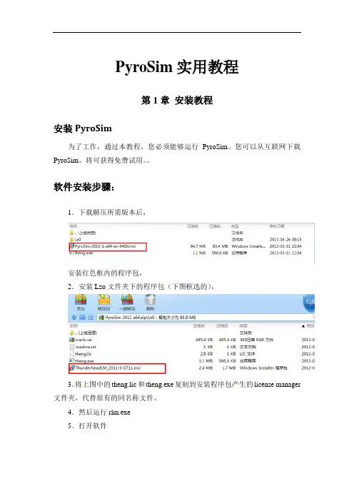 PyroSiM实例教程