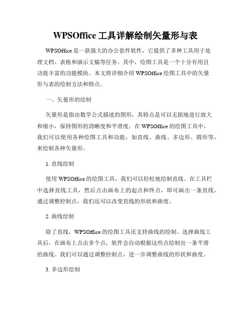 WPSOffice工具详解绘制矢量形与表