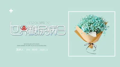 2020联合国糖尿病日主题ppt