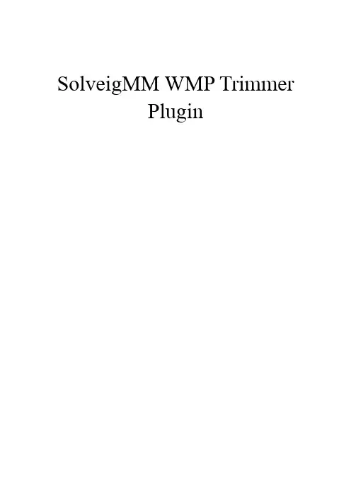 mkv,avi视频无损分割软件SolveigMM WMP Trimmer Plugin使用手册