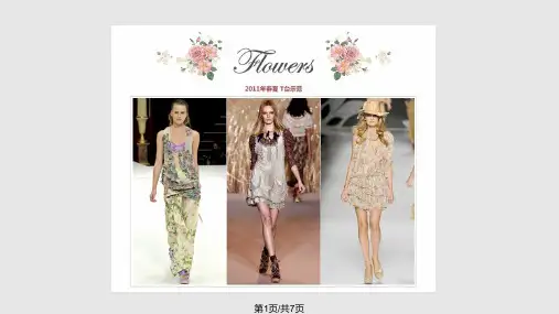 服装作品色彩分析报告PPT课件