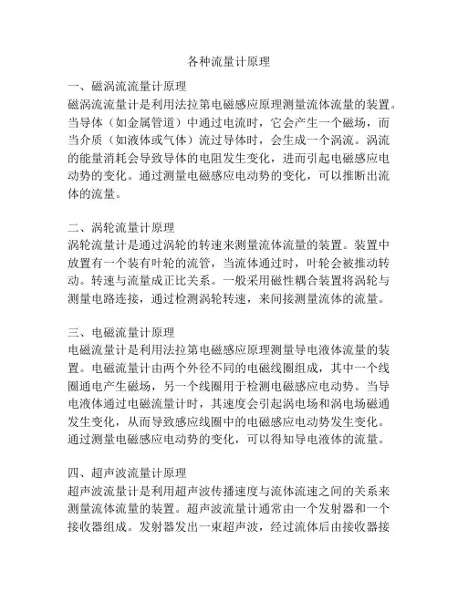 各种流量计原理
