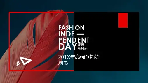 欧美范杂志风图文排版PPT模板