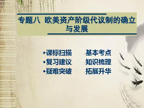欧美资产阶级代议制的确立与发展ppt2 人民版