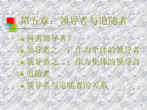 05领导者与追随者