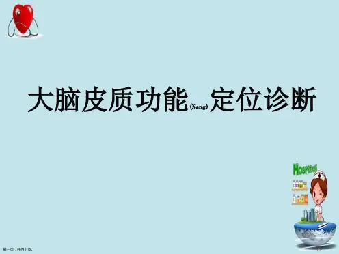大脑皮质功能定位治疗及诊断基础培训ppt