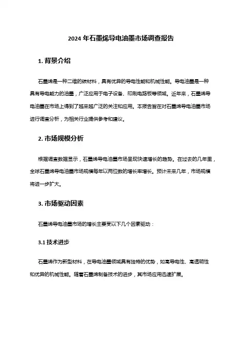 2024年石墨烯导电油墨市场调查报告