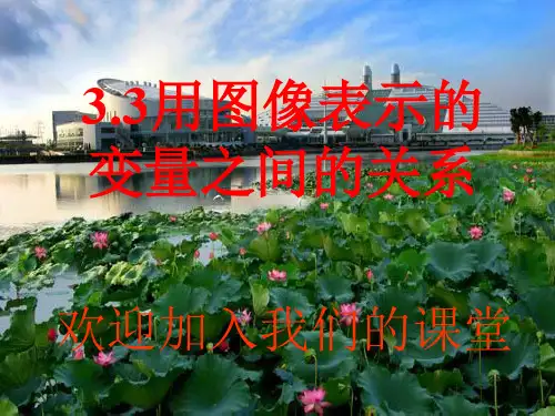 北师大版初一数学下册用图像表示的变量之间的关系