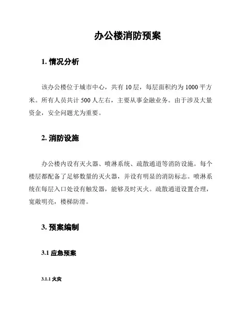 办公楼消防预案