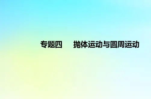 2024届高考物理学业水平测试复习专题四抛体运动与圆周运动课件