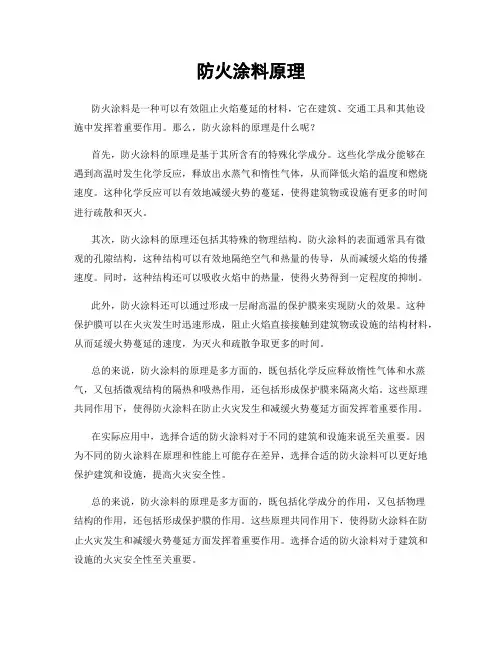 防火涂料原理
