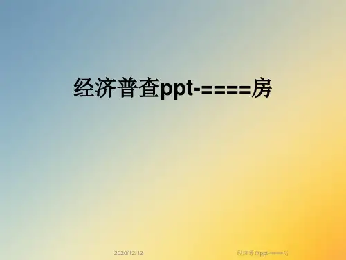 经济普查ppt-====房
