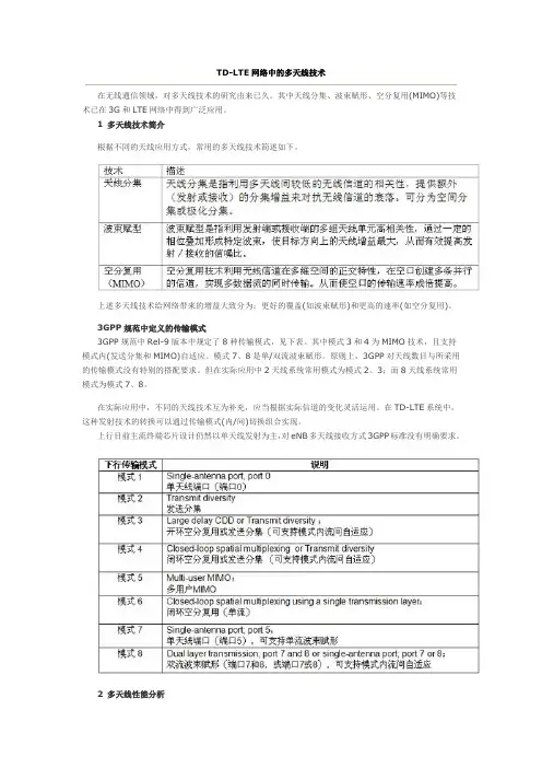 LTE天线单双流BF-MIMO及其参数学习总结