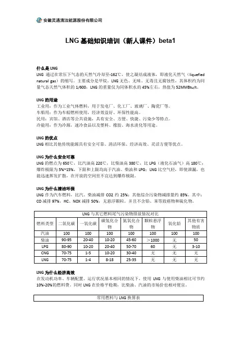 LNG基础知识培训(新人课件)