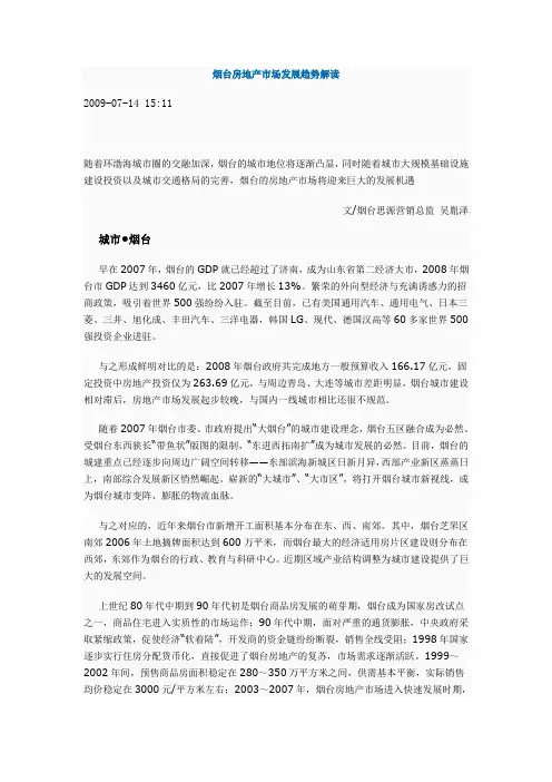 烟台房地产发展趋势