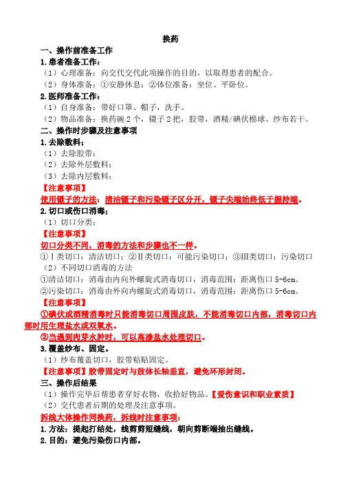 换药与拆线
