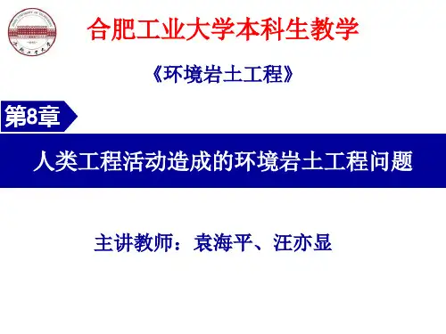 第8章 人类工程活动造成的环境岩土工程问题140925-2