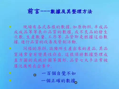 品质基础知识培训