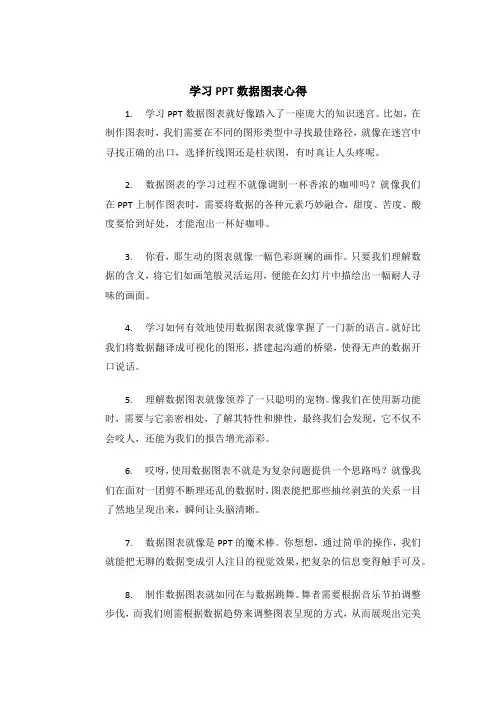 学习ppt数据图表心得