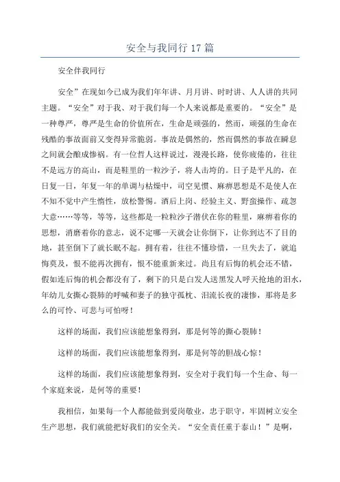 安全与我同行17篇