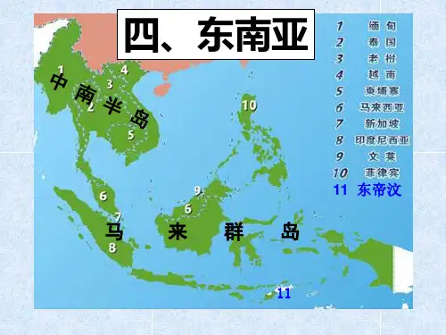 人教版高中世界地理分区-东南亚经典课件