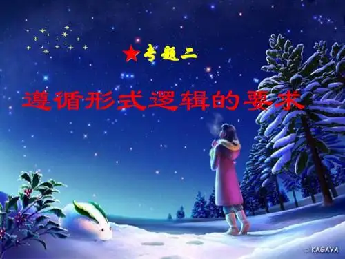 高中政治选修4    2.1思维需要逻辑