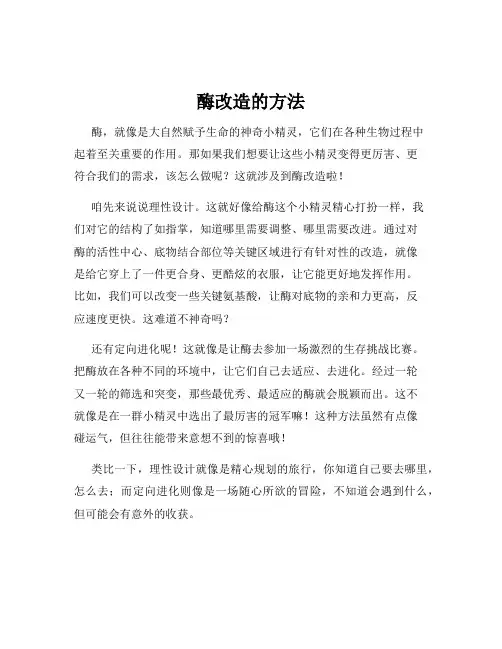 酶改造的方法