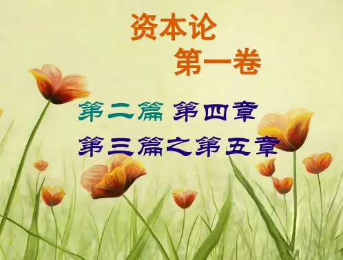 《资本论》第一卷第二篇第四、五章