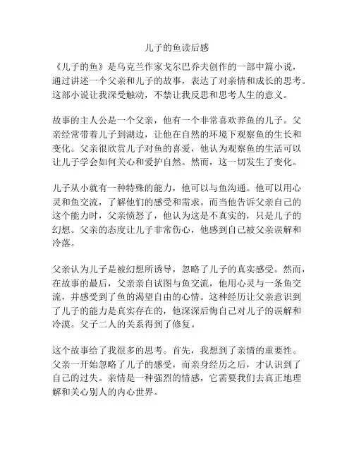 儿子的鱼读后感