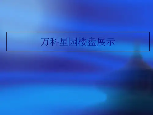 万科星园楼盘户型精细(ppt 32页)