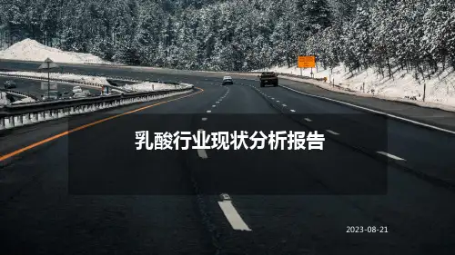 乳酸行业现状分析报告