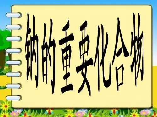 钠的重要化合物说课课件
