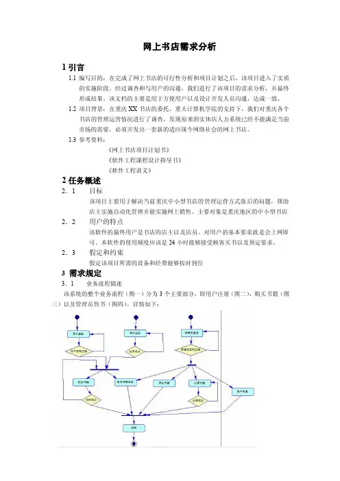 网上书店需求分析