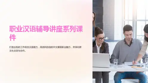职业汉语辅导讲座系列课件