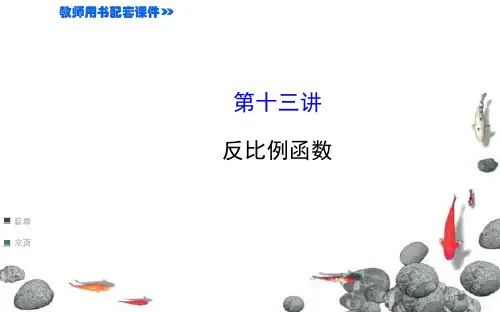九年级下数学中考复习第13讲反比例函数课件