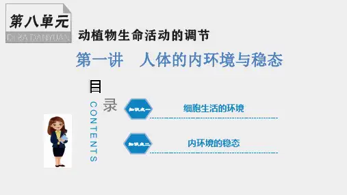 知识点一  细胞生活的环境示范课