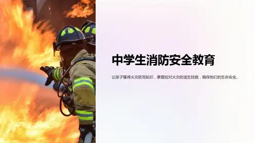 中学生消防安全教育PPT