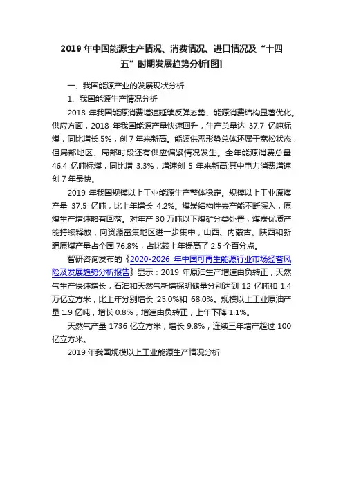 2019年中国能源生产情况、消费情况、进口情况及“十四五”时期发展趋势分析[图]